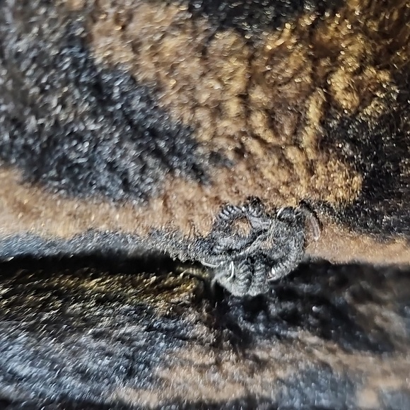 Vintage 80s Faux Fur Dark Leopard Print Swing Style Coat - Picture 4 of 13